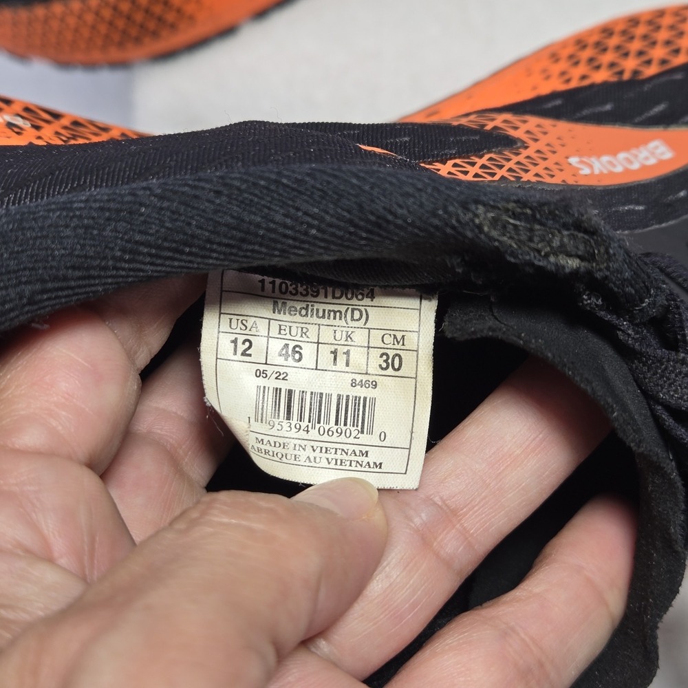 Brooks Hyperion Tempo Black Running Athletic Shoes 1103391D064 Men's Size 12D - Picture 16 of 16